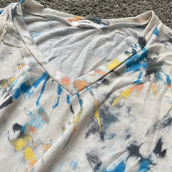 Taupe paint splatter dress - Picture 8 of 12